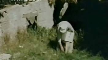 Ideal outdoor animal sex scene with a skilled canine