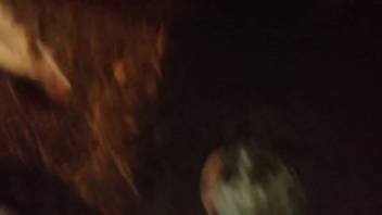 Guy penetrates a fluffy beast anally and films himself