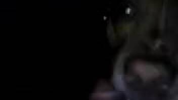 Midnight bestiality clip featuring an aroused canine