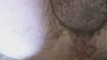 Detailed shots of a guy masturbating and exploring animal fetishes